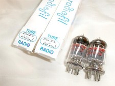 ⚜® PAIRE LAMPE NATIONAL Electronics 12AU7-A ECC82 TUBE TESTED NOS PAIR ? °=