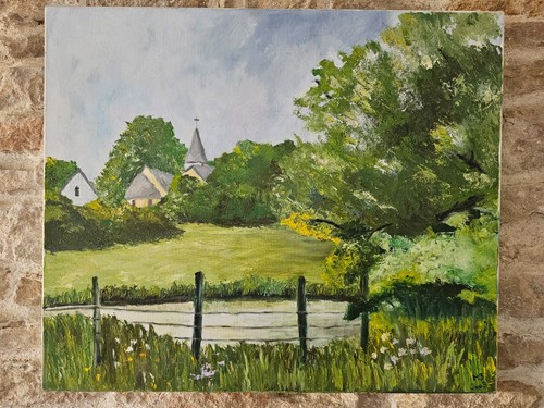 Tableau huile sur toile - tableau,