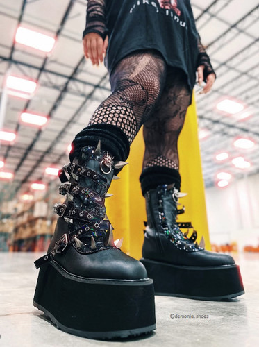 Black wedge platform mid - wedge,