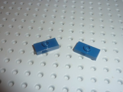 Lego dark blue plate ref - blue,