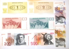 BILLET MONDE EUROPE -  SLOVENIE 8 Billets Différents Neuf