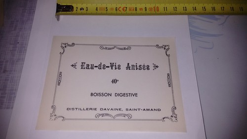Etiquette eau vie - etiquette, anisée