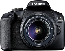 Canon EOS 2000D 24,1 Mpix Appareil Photo Reflex Numérique Kit avec EF-S 18-55mm