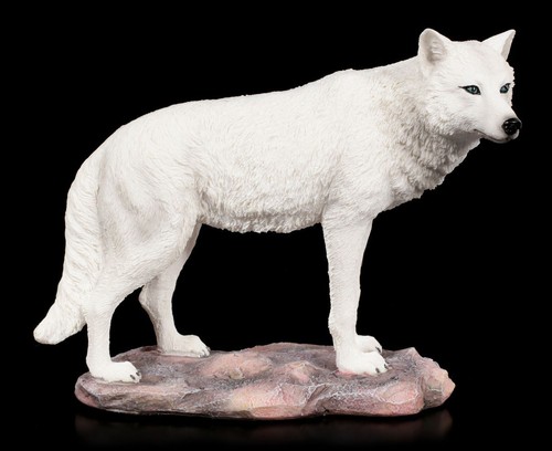 Loup figurine blanc - figurine, spirit