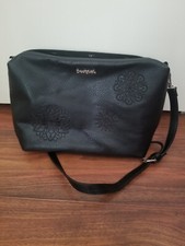 Sac à main bandoulière DESIGUAL noir motif fleurs Alexandra