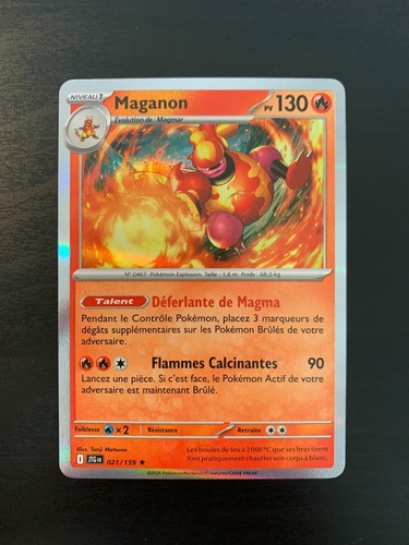 Carte pokémon holo maganon - pokémon,
