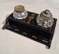 PETIT ENCRIER DOUBLE EN BOIS