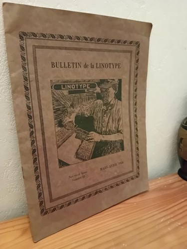 Bulletin linotype - linotype,