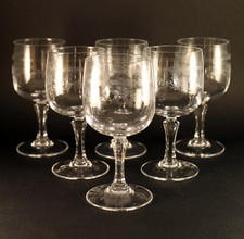 6 verres cristal d'arques