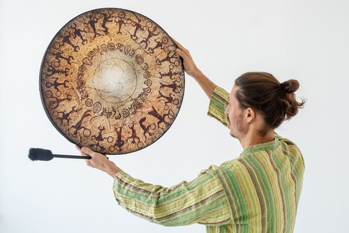 Tambour circulaire chamanique