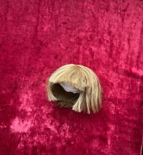 Perruque De Poupée Ancienne Bébé Poupon Cheveux Naturels Taille 7 Made In France