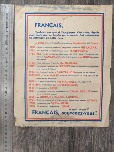 Affiche propagande ww2 anti - ww2,