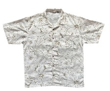 Chemise Hawaïenne Quiksilver Collector Surfer 90s Retro Hawaiian Shirt/ Blanc XL