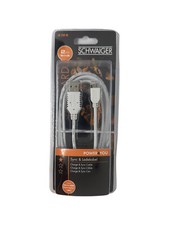 Câble De Chargement/Transfert De Données Micro USB Schwaiger 2M LK200M532