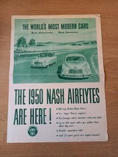 Catalogue brochure  1950 Nash Statesman / Ambassador USA