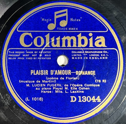 Lucien fugère lily laskine - fugère, &