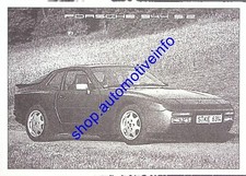 EA7511 Brochure Catalogue Porsche 944 S2 TITANIUM French Français (Belgium)