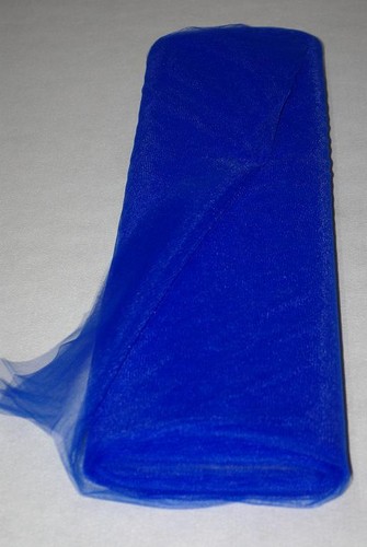 Tulle souple non - bleu, roi