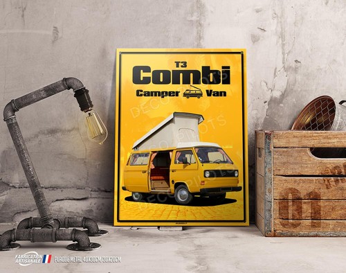 Plaque métal déco 40x30cm - , vw
