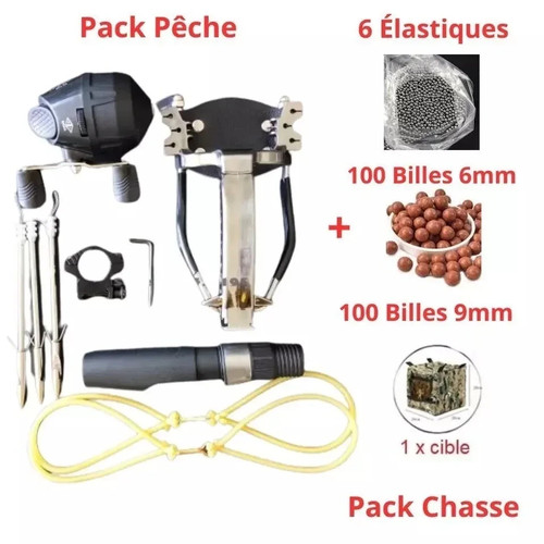 Kit complet lance pierre - lance-pierre, avec