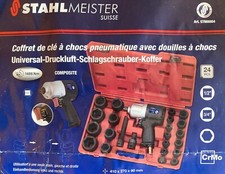 Coffret de Clé à chocs pneumatique avec douilles à chocs Stahlmeister