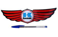 Grand Autocollant Kawasaki Moto 24Cm 1984 Original Sticker Adesivo Aufkleber