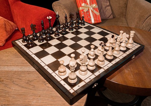 Jeu échecs pliable hêtre - d'échecs,