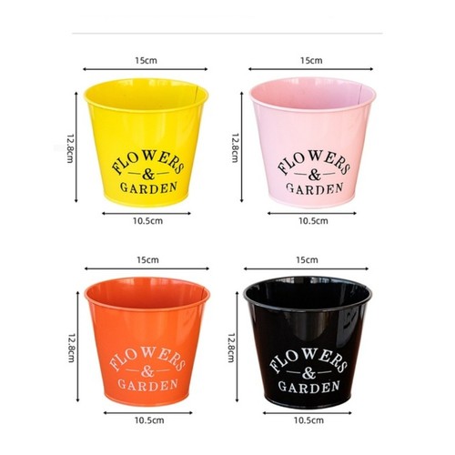 Pot fleurs métal - fleurs, pour