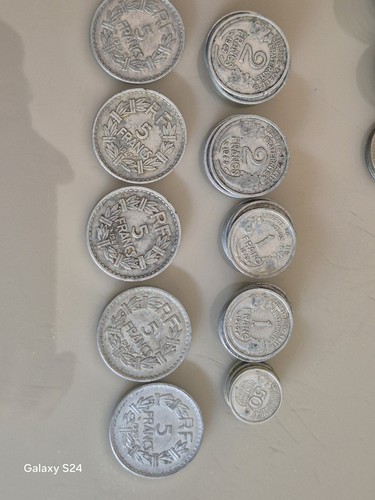 Pièces monnaie françaises - pièces, de