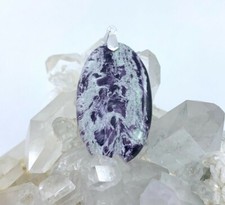 Pendentif Kammererite pierre Naturelle 42Cts Beliere Argent 925 Turquie Minéraux