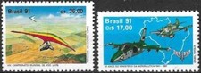 Timbres Aviation Deltaplane Avion Brésil 2003 - 2008 ** (75089EM)
