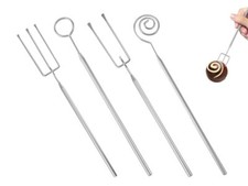 4PCS Fourchettes à Chocolat Fourchettes à Fondue en Acier Inoxydable Fourchet...