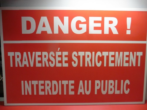 Ancien panneau sncf pvc - ancien,