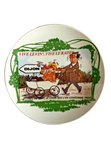 Assiette sérigraphiée humour - sérigraphiée,