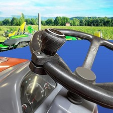 Bouton de volant noir pour tondeuses à gazon pour tracteurs et véhicules lourd