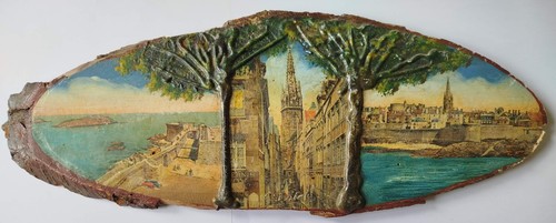 Souvenir tranche bois brut - souvenir,