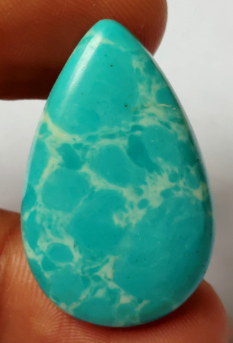 Cabochon poire larimar - de,