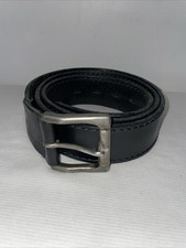 ceinture homme cuir noir Jean Louis Fourès occasion