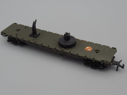 Wagon plat lance hélicoptère