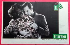 PUBLICITE de PRESSE: 1986 Vêtements  BURTON Mode Homme Femme - Canapé CINNA