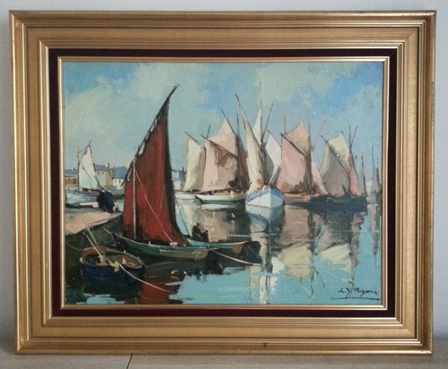 Superbe grand tableau peinture - grand,