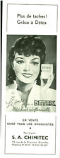 Publicité ancienne détachant Detex 1945 issue de magazine
