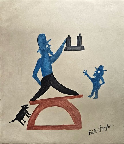 Tableau sur toile signé bill - sur,