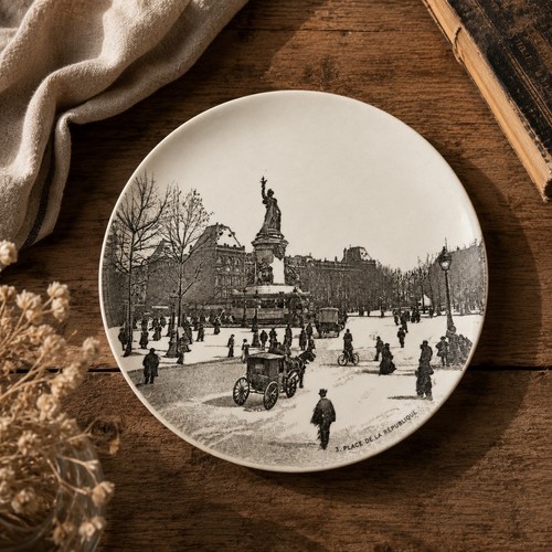 Ancienne assiette dessert - à,