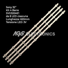 KIT 4 BARRES DE BANDES LED SONY TV SVG320AE1 KDL32R400A KLV32R421A