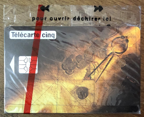 Telecarte pièces or réf - 5u, d'or
