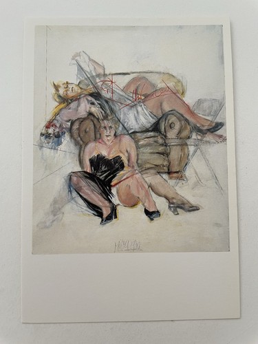 Carte postale femme sexy - carte,