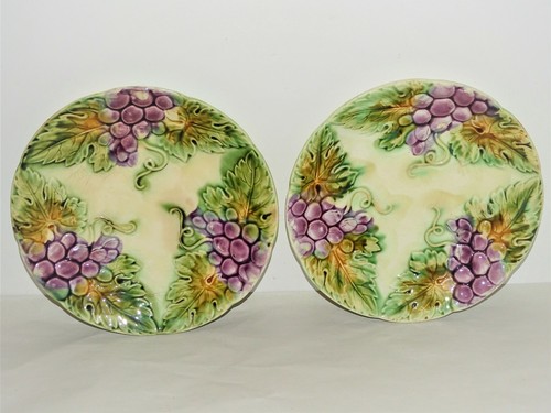 Assiettes barbotine décor - 2,