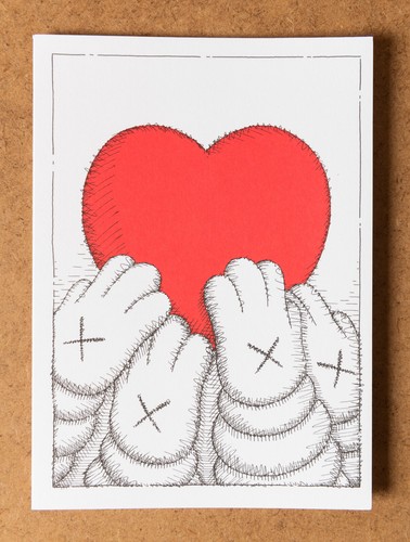 Kaws holiday post card heart - kaws,