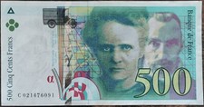 Billet de 500 francs Pierre et